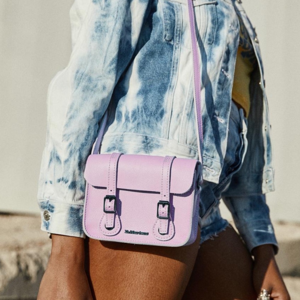 DR MARTENS LILAC PISA LEATHER 7 INCH CROSSBODY BAG- NWT and Sold Out Online